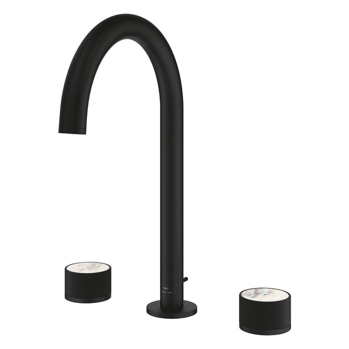 Grohe Atrio Private Collection 3 Delikli Ankastre Lavabo Bataryası, Sifon Kumandalı (L-Boy), Hayalet Siyah - Ürün Görseli
