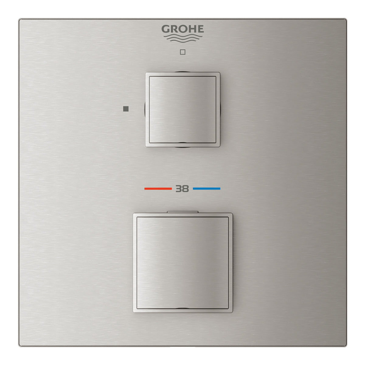Grohe Grohtherm Termostatik Duş Bataryası (Sıva Üstü Grubu), Paslanmaz Çelik - Ürün Görseli