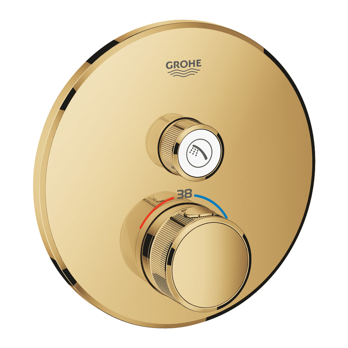 Grohe Grohtherm SmartControl Ankastre Termostatik Duş Bataryası (Sıva Üstü Grubu), Altın - Ürün Görseli