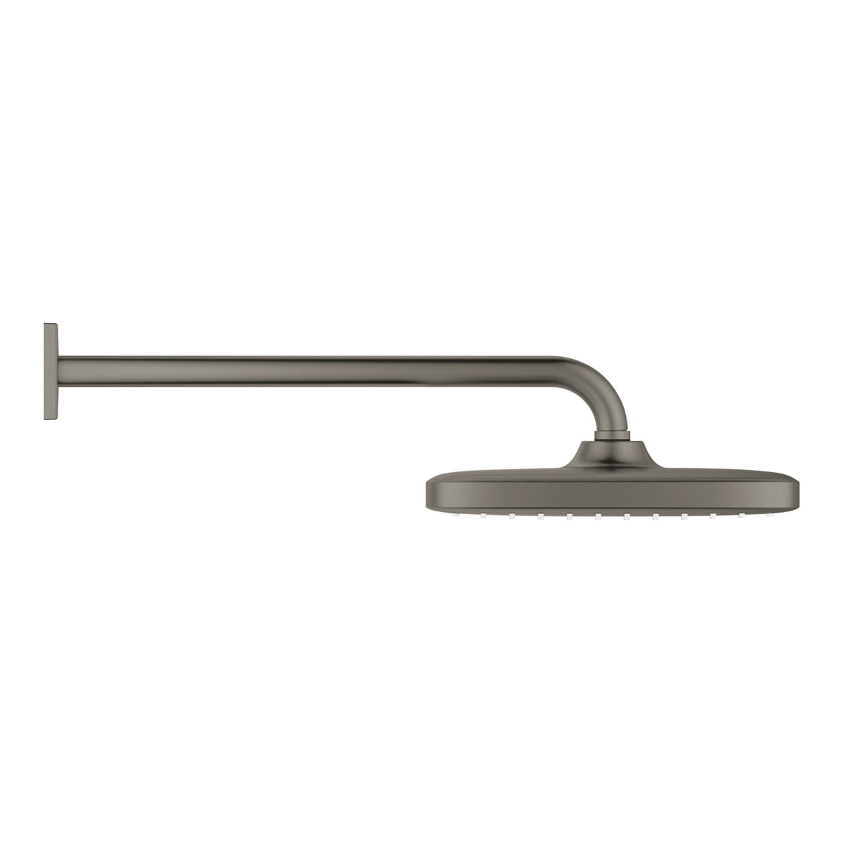 Grohe Tempesta 250 Kare Tepe Duşu Tek Akışlı, 25 cm (Duvardan Dirsek Dahil), Fırçalı Sert Grafit - Ürün Görseli