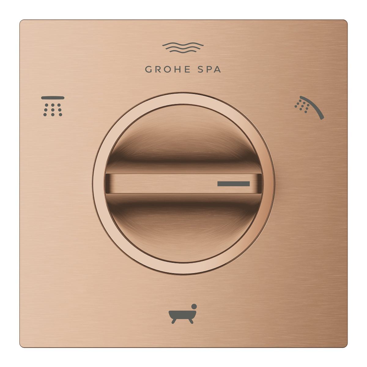 Grohe Allure 3 Yönlü Yönlendirici (Sıva Üstü Grubu), Fırçalı Bakır - Ürün Görseli