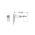 Grohe Rapid SL Duvar Montaj Askısı (Opsiyonel) - Teknik Çizim