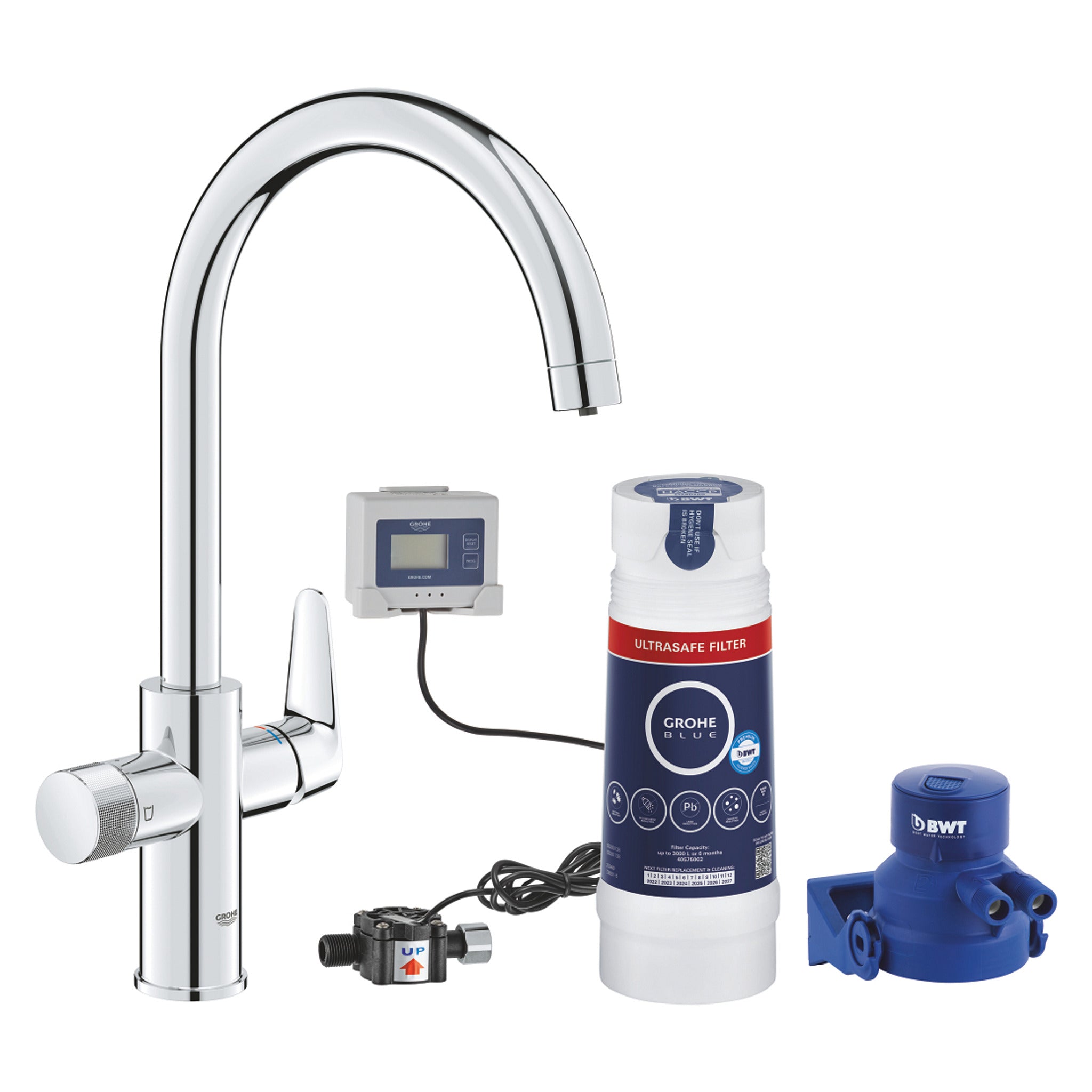 Grohe Blue Pure BauCurve Arıtmalı Eviye Bataryası Duo Başlangıç Seti - Ürün Görseli