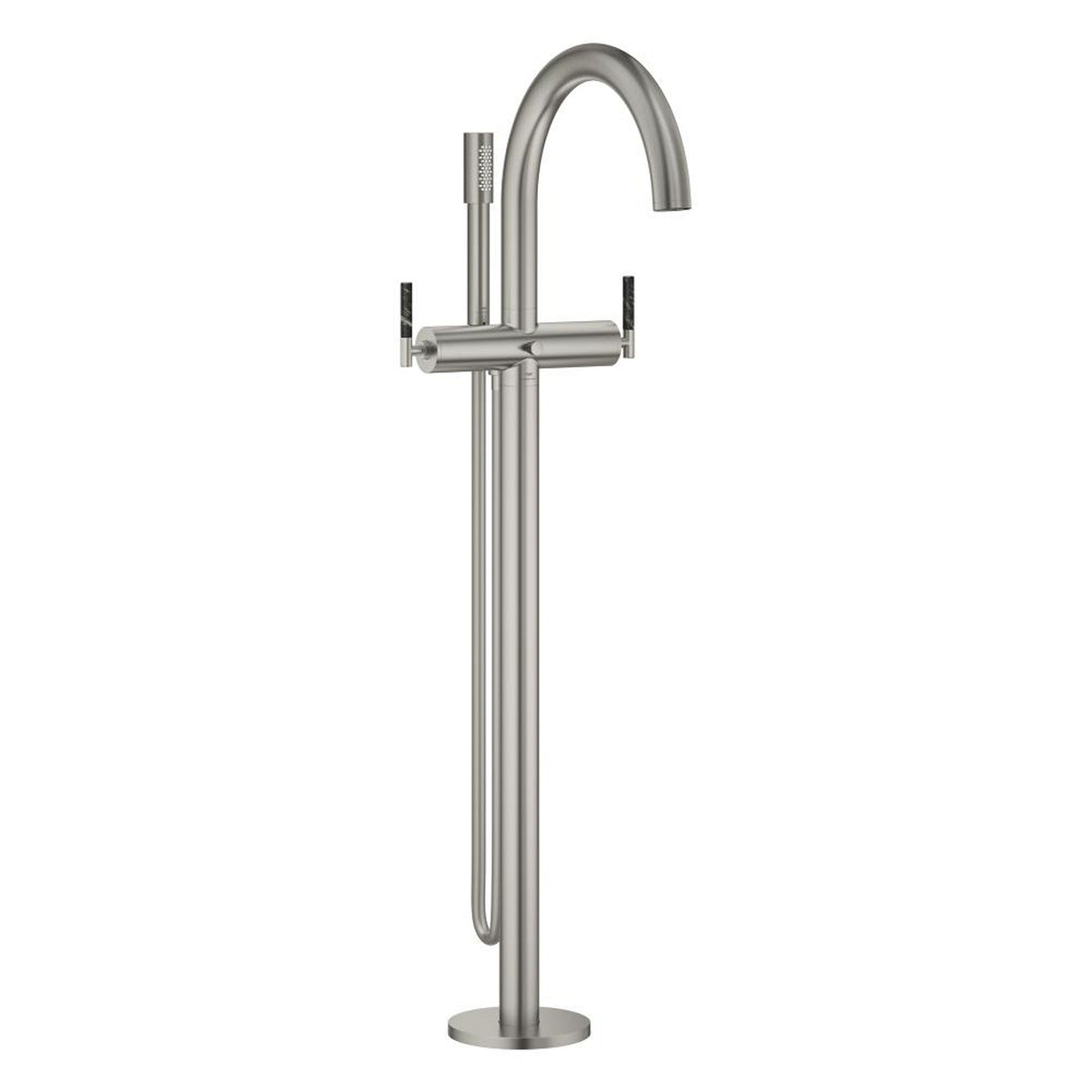 Grohe Atrio Private Collection Tek Yerden Küvet Bataryası (Sıva Üstü Grubu), Saten Çelik - Ürün Görseli