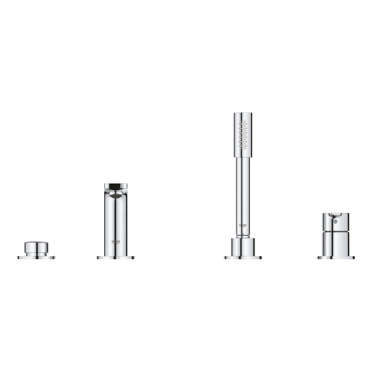 Grohe Lineare Dört Delikli Ankastre Küvet Bataryası (Sıva Üstü Grubu) - Ürün Görseli