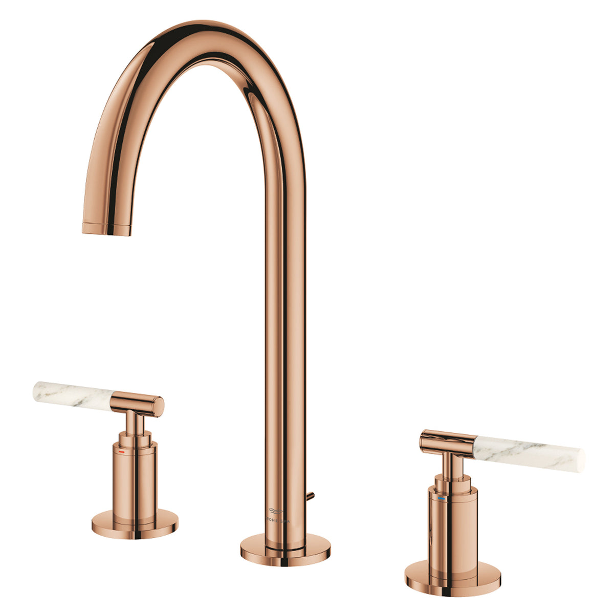 Grohe Atrio Private Collection 3 Delikli Ankastre Sifon Kumandalı Lavabo Bataryası (L-Boy), Bakır - Ürün Görseli