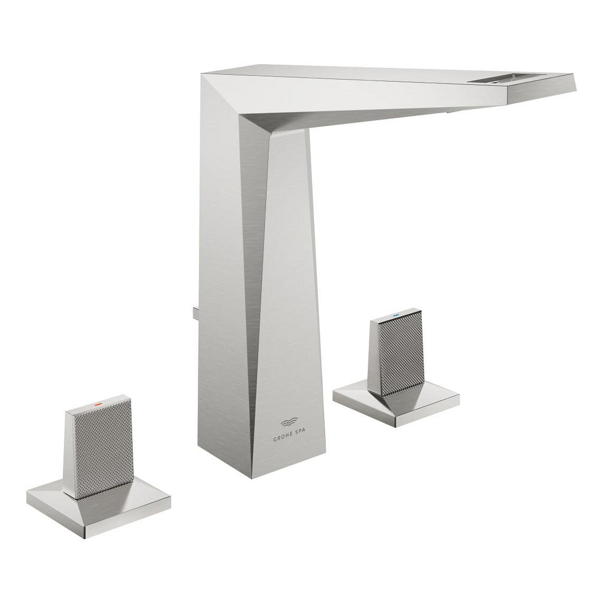 Grohe Allure Brilliant Private Collection L-Boy, 3 Delikli Lavabodan Ankastre Lavabo Bataryası, Sifon Kumandalı, Paslanmaz Çelik - Ürün Görseli