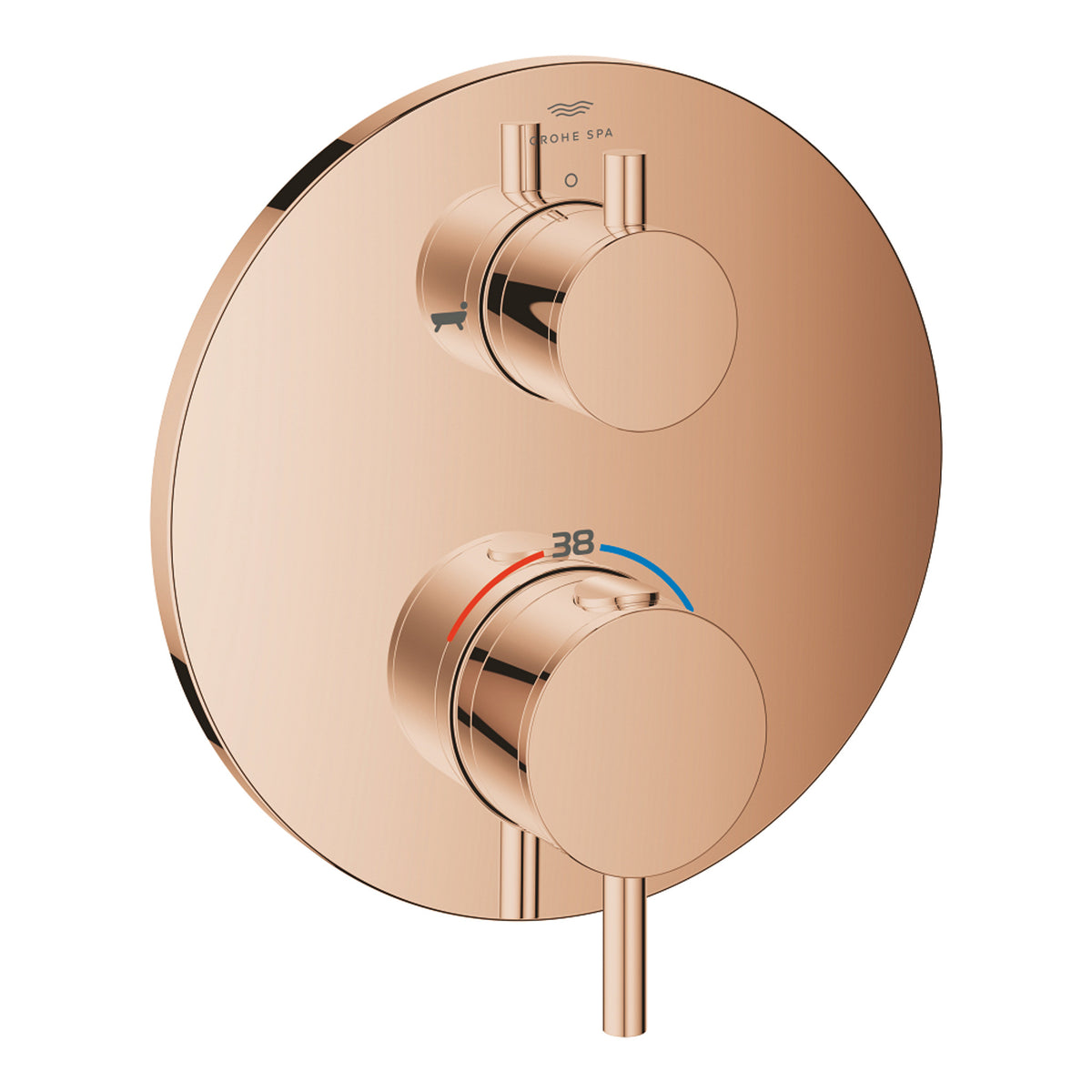 Grohe Atrio Termostatik Banyo/Duş Bataryası (Sıva Üstü Grubu), 2 Yollu, Bakır - Ürün Görseli