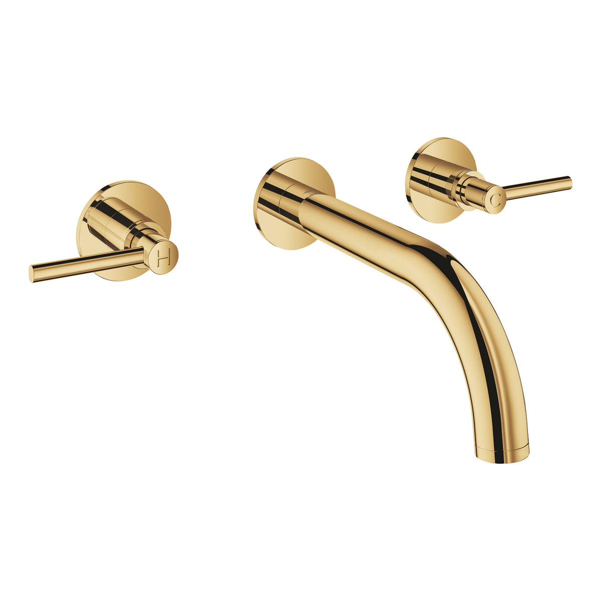 Grohe Atrio 3 Delikli Duvardan Ankastre Lavabo Bataryası (Sıva Üstü Grubu), Altın - Ürün Görseli