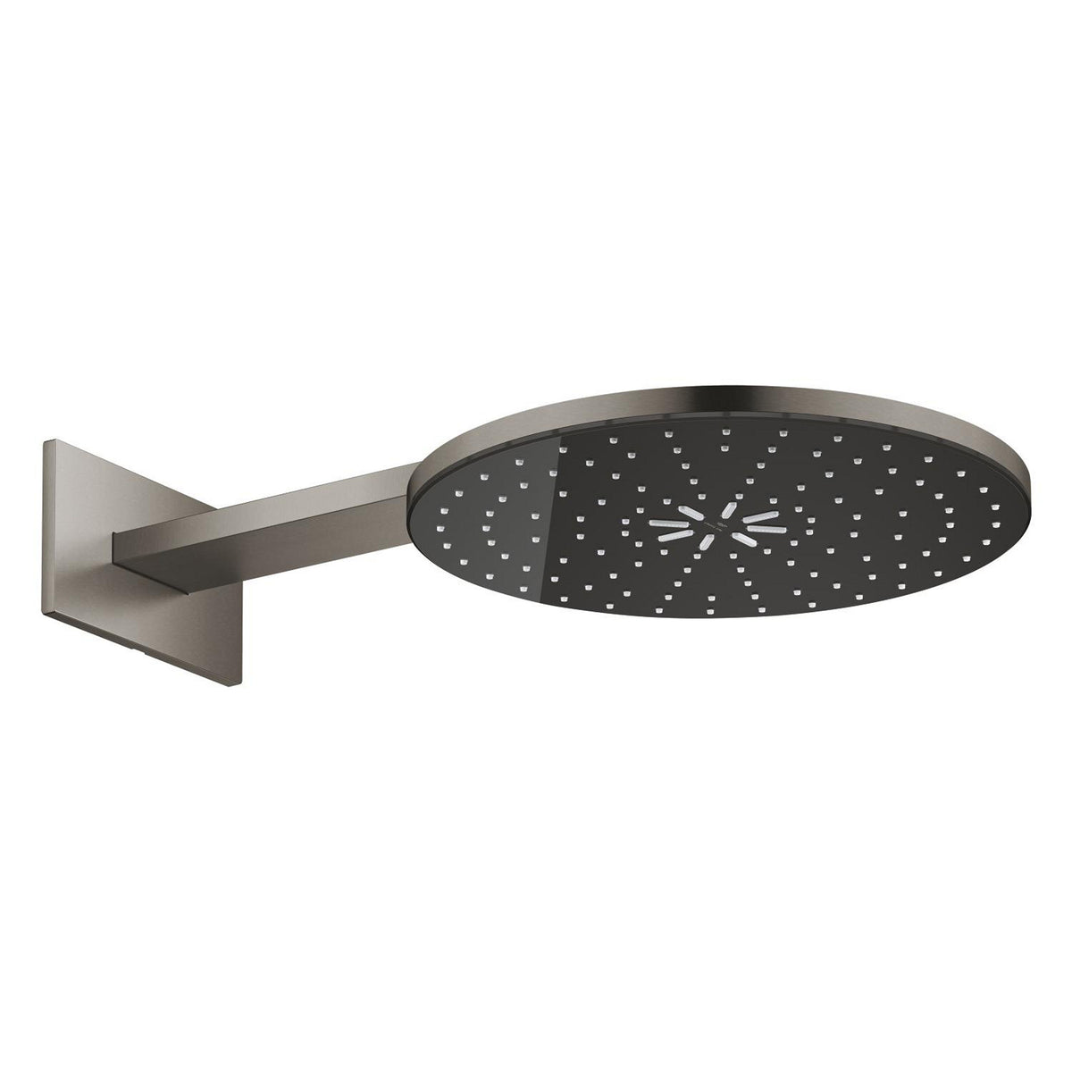 Grohe Rainshower Aqua Yuvarlak Tepe Duşu Seti, 36 cm, 2 Akışlı, Fırçalı Sert Grafit - Ürün Görseli