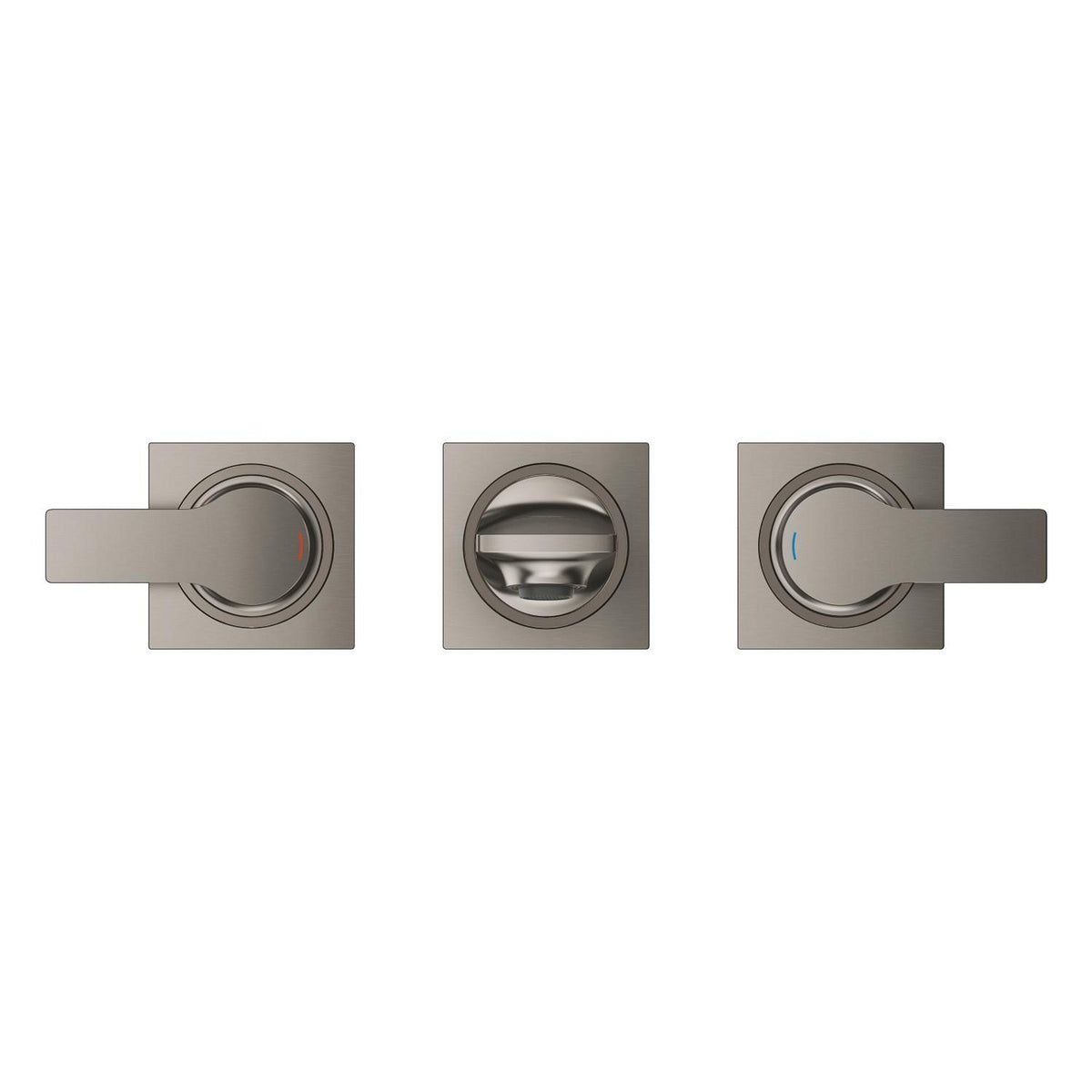 Grohe Allure 3 Delikli Ankastre Lavabo Bataryası (Sıva Üstü Grubu), Fırçalı Sert Grafit - Ürün Görseli