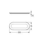 Grohe Selection Sabunluk Tutacağı İçin Cam - Teknik Çizim