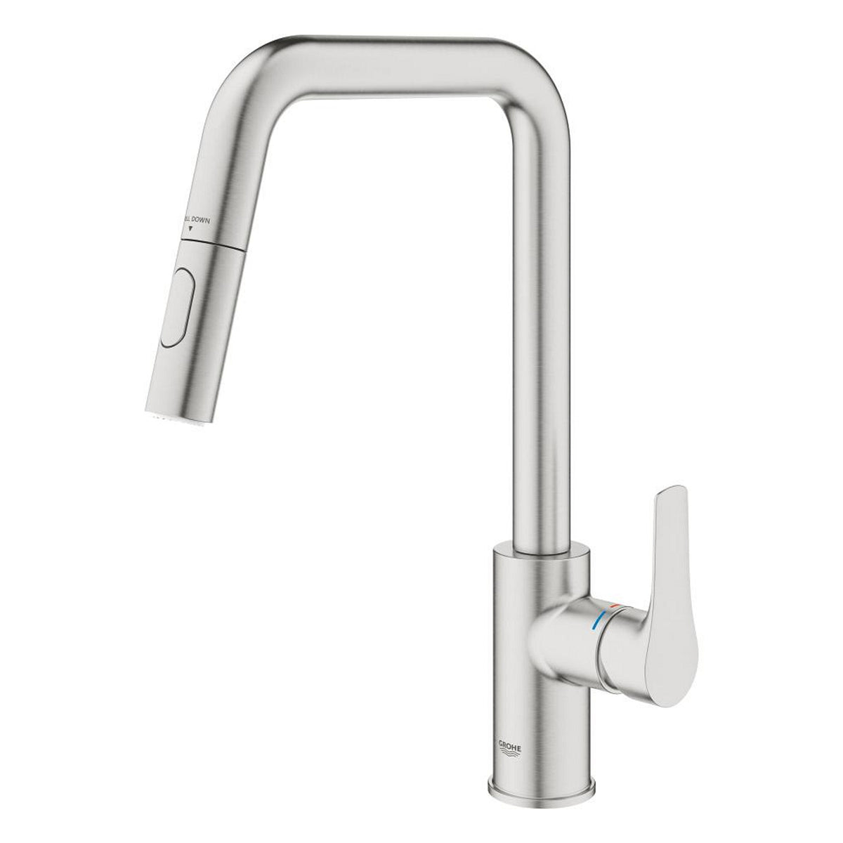 Grohe Eurosmart Kuğu Borulu Eviye Bataryası, Paslanmaz Çelik - Ürün Görseli