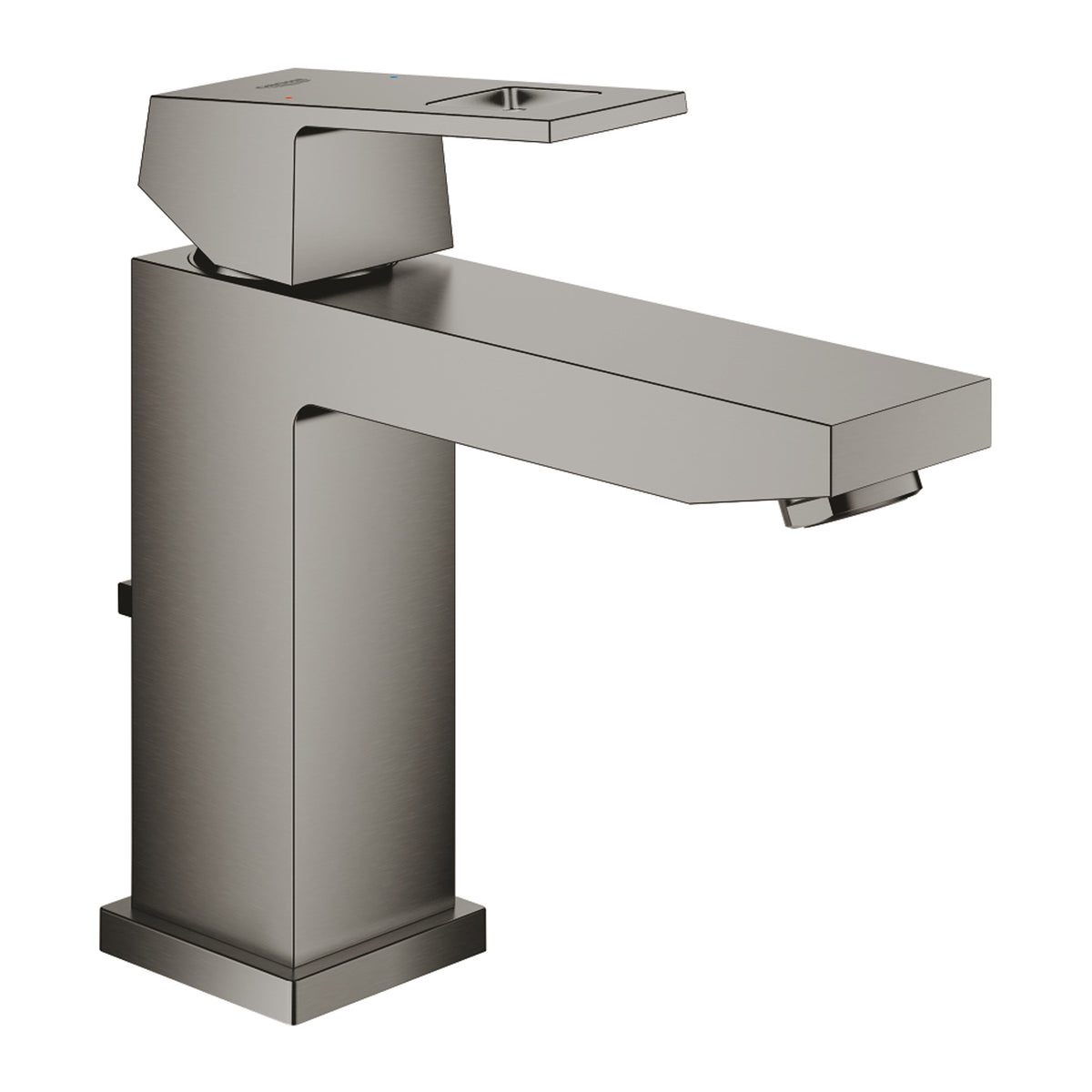 Grohe Eurocube Lavabo Bataryası, Sifon Kumandalı, Fırçalı Sert Grafit - Ürün Görseli