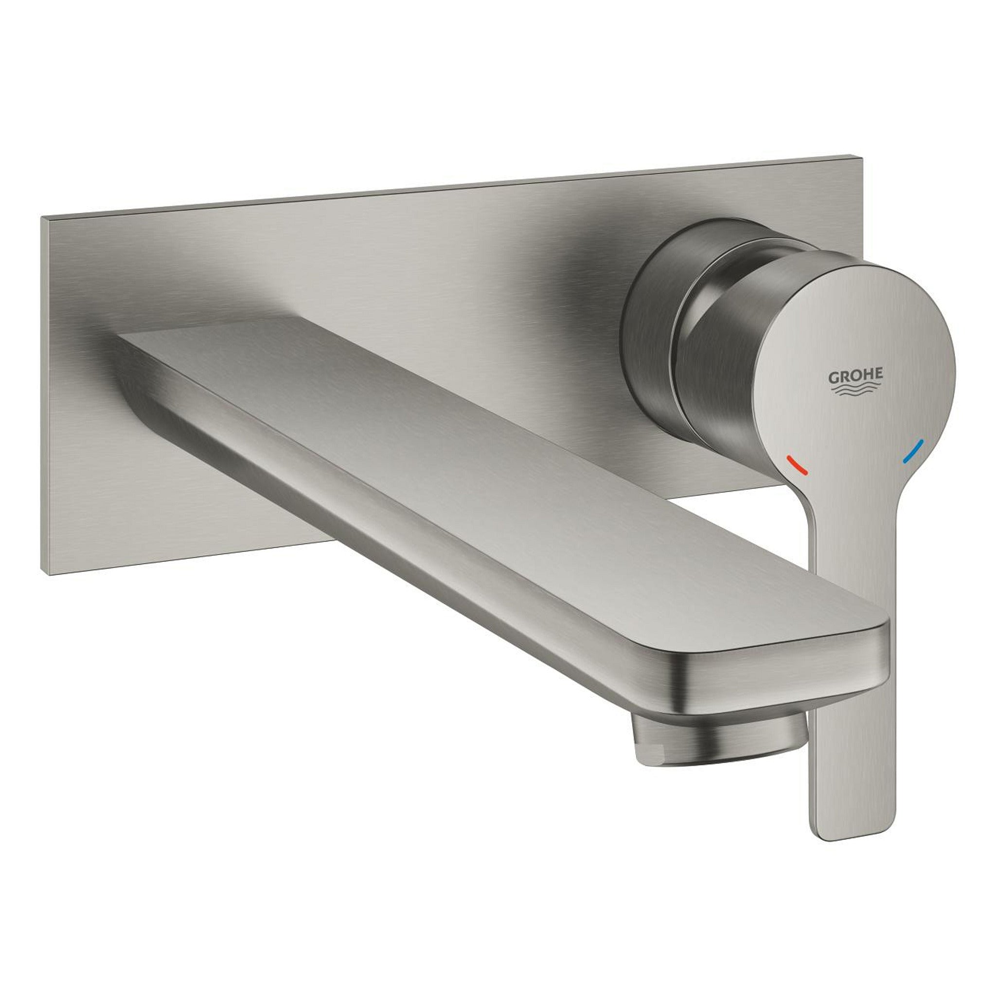 Grohe Lineare İki Delikli Ankastre Lavabo Bataryası (Sıva Üstü Grubu), Paslanmaz Çelik - Ürün Görseli