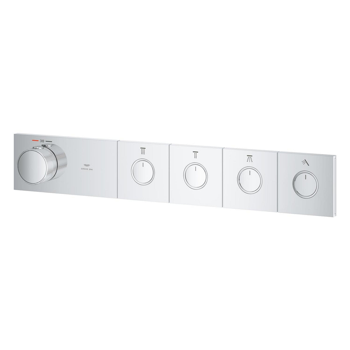 Grohe Grohtherm Aqua Tiles SmartControl Termostatik Ankastre Banyo Bataryası, 4 Çıkışlı (Sıva Üstü Grubu) - Ürün Görseli