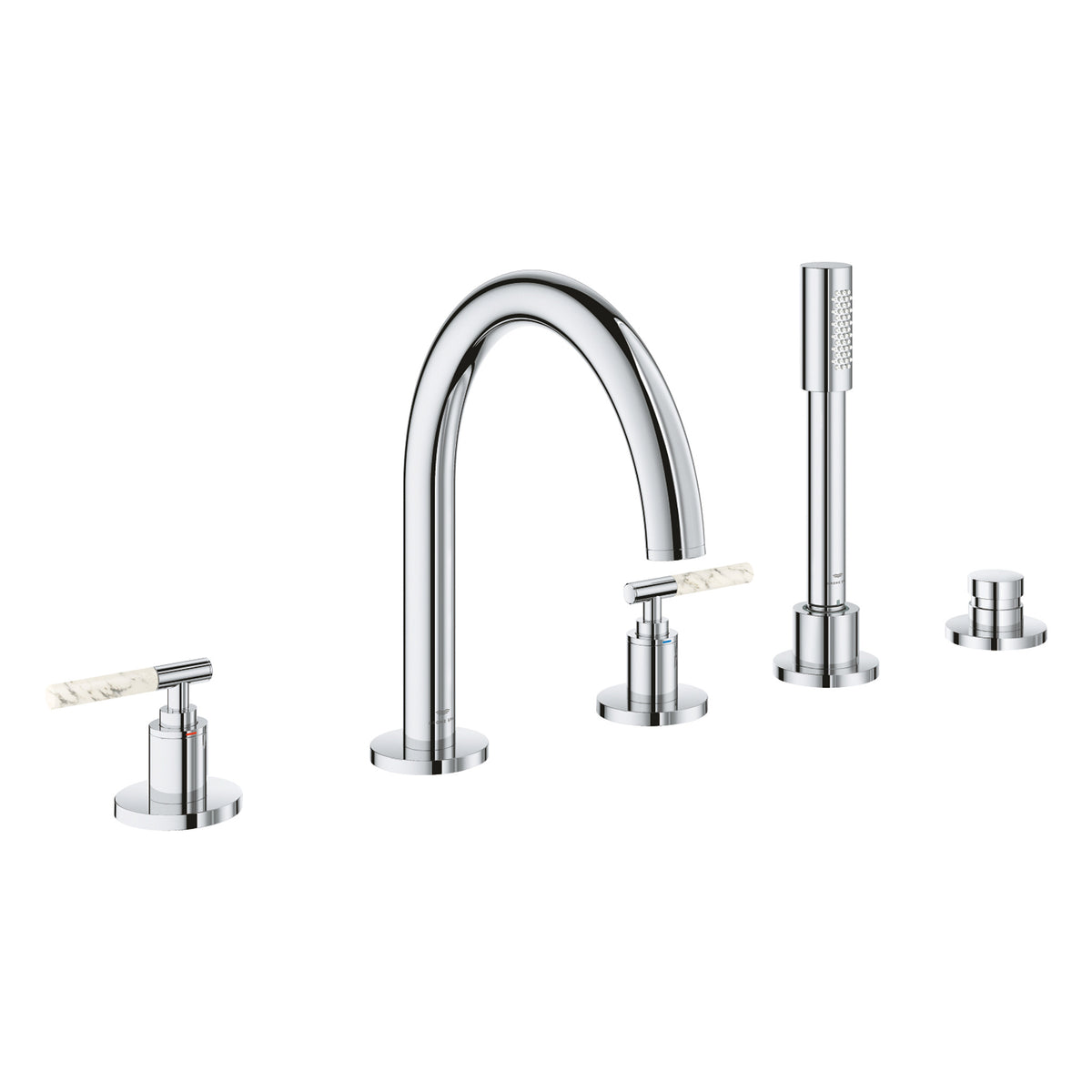 Grohe Atrio Private Collection 5 Delikli Ankastre Küvet Bataryası (Sıva Üstü Grubu) - Ürün Görseli