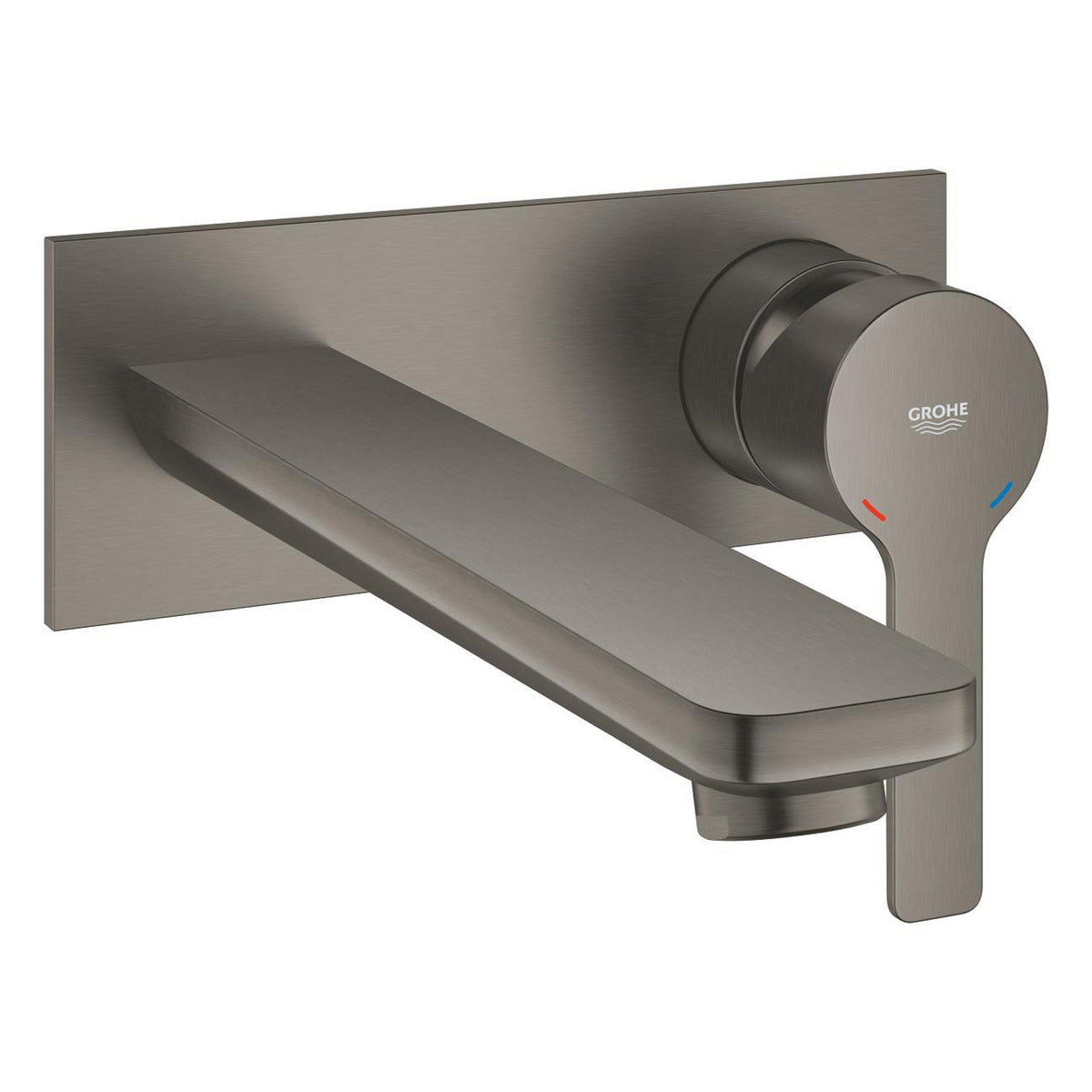 Grohe Lineare Ankastre 2 Delikli Lavabo Bataryası (Sıva Üstü Grubu), Fırçalı Sert Grafit - Ürün Görseli