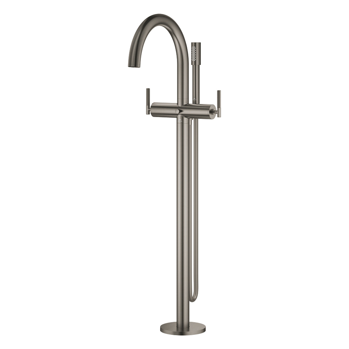 Grohe Atrio Private Collection Tek Yerden Küvet Bataryası (Sıva Üstü Grubu), Fırçalı Sert Grafit - Ürün Görseli