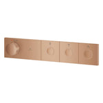 Grohe Grohtherm Aqua Tiles SmartControl Termostatik Ankastre Banyo Bataryası, 3 Çıkışlı, Fırçalı Bakır (Sıva Üstü Grubu) - Ürün Görseli