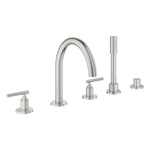 Grohe Atrio Private Collection 5 Delikli Ankastre Küvet Bataryası (Sıva Üstü Grubu), Paslanmaz Çelik - Ürün Görseli