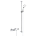 Grohe Grohtherm 1000 Performance Termostatik Duş Bataryası ve Sürgülü El Duşu Seti - Ürün Görseli