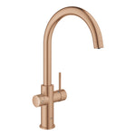 Grohe Blue Home Arıtmalı İçme Suyu ve Soda Yapan Eviye Bataryası, Fırçalı Bakır - Ürün Görseli