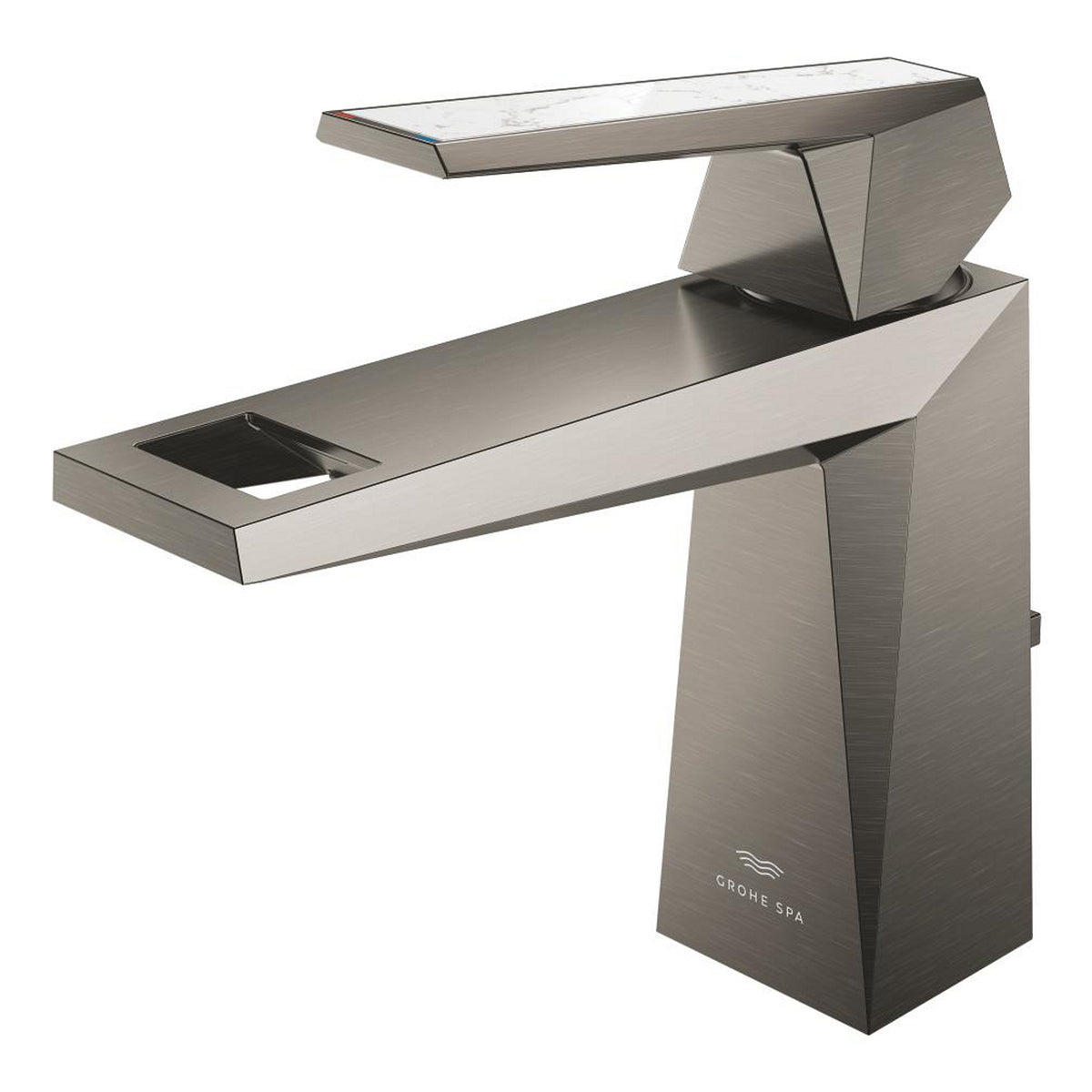 Grohe Allure Brilliant Private Collection M-Boy Lavabo Bataryası, Sifon Kumandalı, Fırçalı Sert Grafit - Ürün Görseli