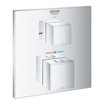 Grohe Grohtherm Cube Çift Yönlü Termostatik Ankastre Banyo Bataryası (2 Yollu, Sıva Üstü Grubu) - Ürün Görseli