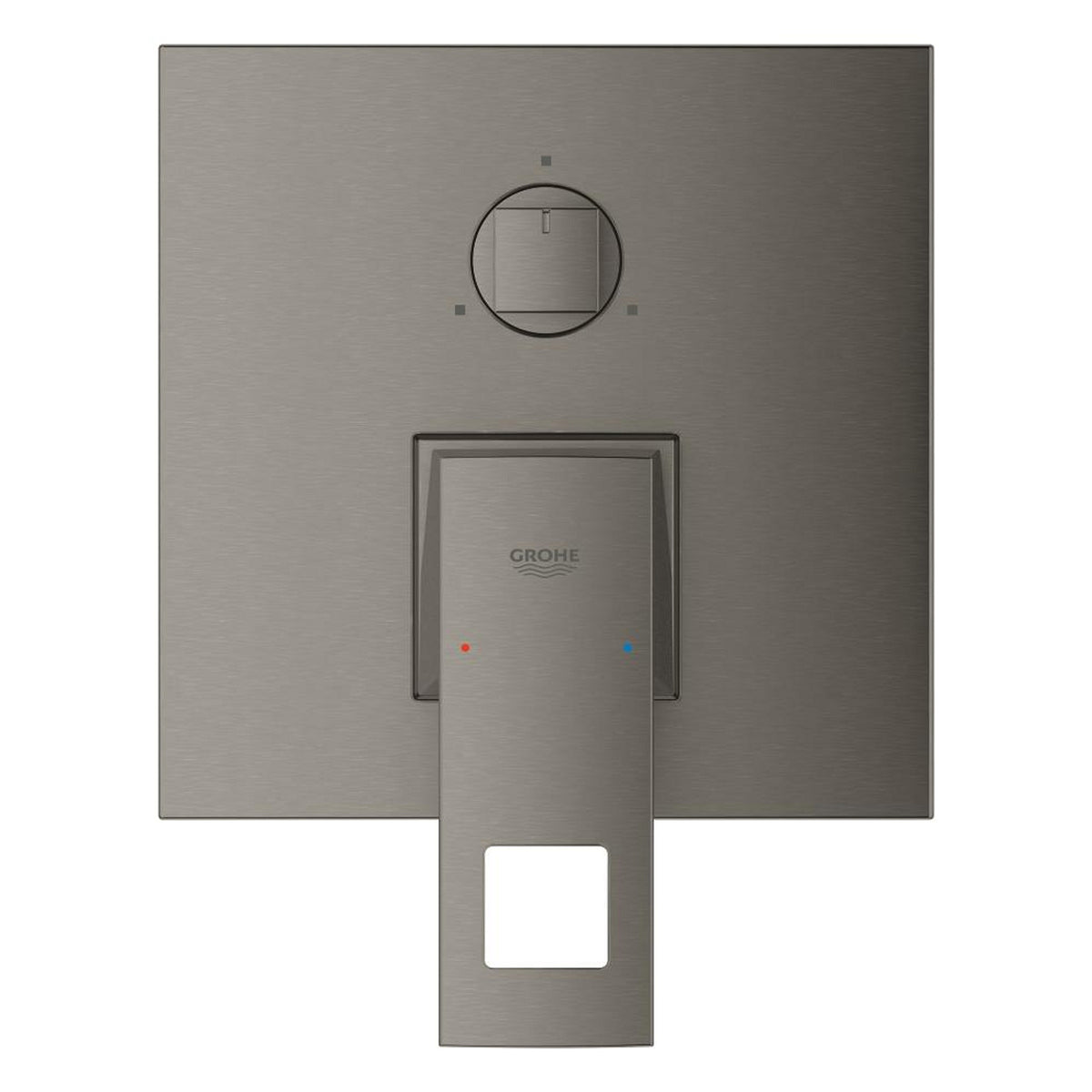 Grohe Eurocube Ankastre Banyo Bataryası (3 Yollu, Sıva Üstü Grubu), Fırçalı Sert Grafit - Ürün Görseli