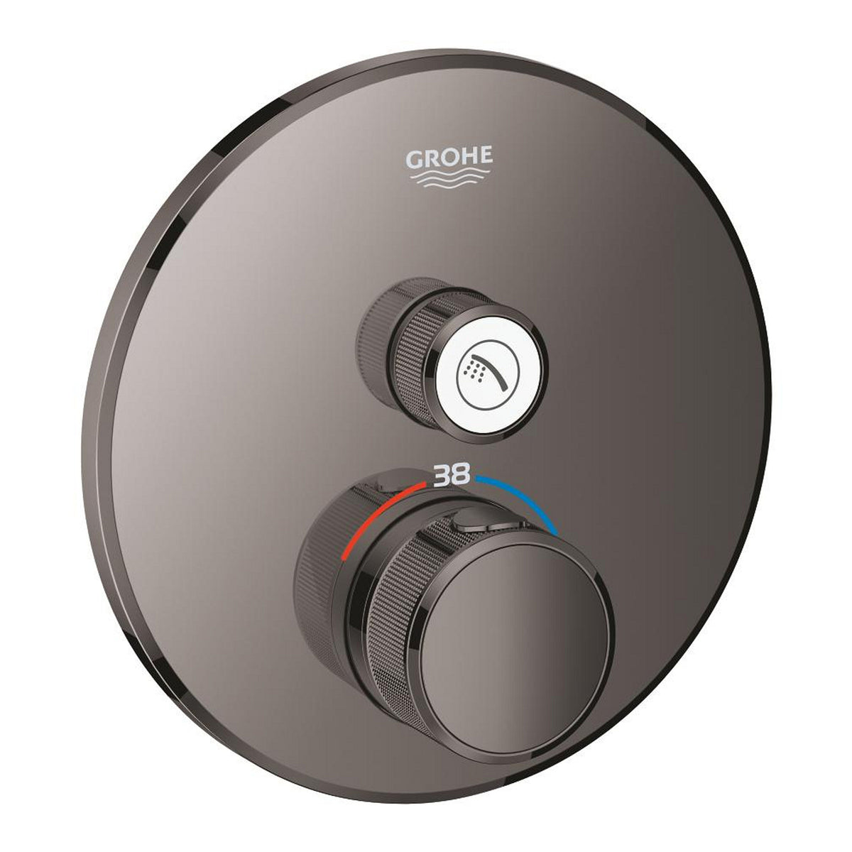 Grohe Grohtherm SmartControl Ankastre Termostatik Duş Bataryası (Sıva Üstü Grubu), Sert Grafit - Ürün Görseli