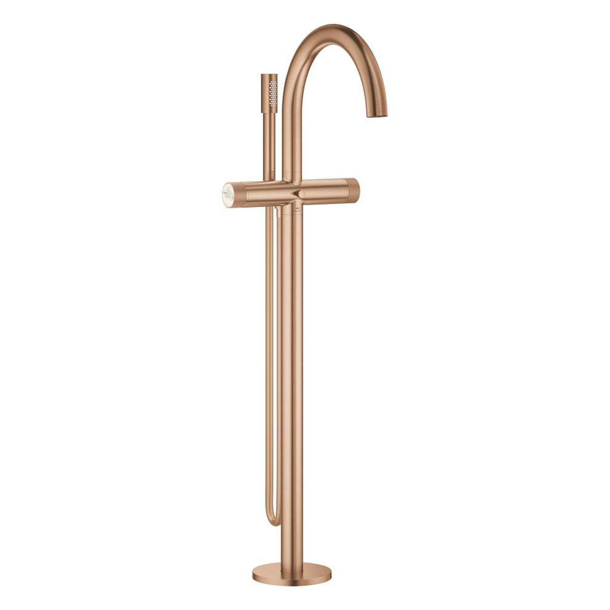 Grohe Atrio Private Collection Tek Yerden Küvet Bataryası (Sıva Üstü Grubu), Fırçalı Bakır - Ürün Görseli