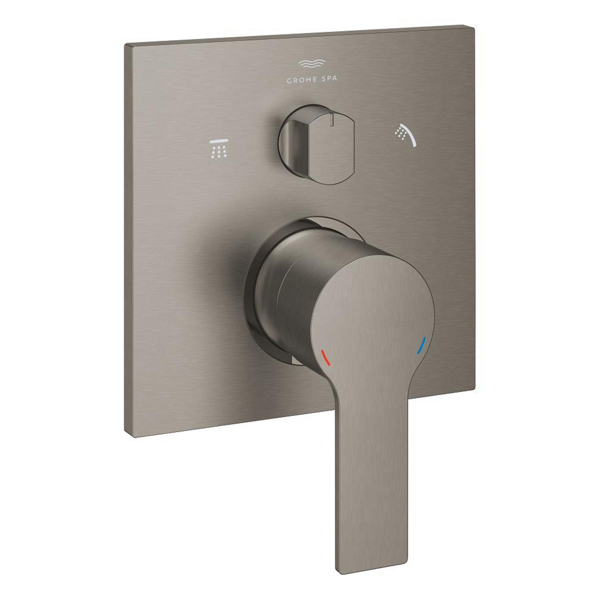 Grohe Allure Ankastre Banyo Bataryası (3 Yollu, Sıva Üstü Grubu), Fırçalı Sert Grafit - Ürün Görseli