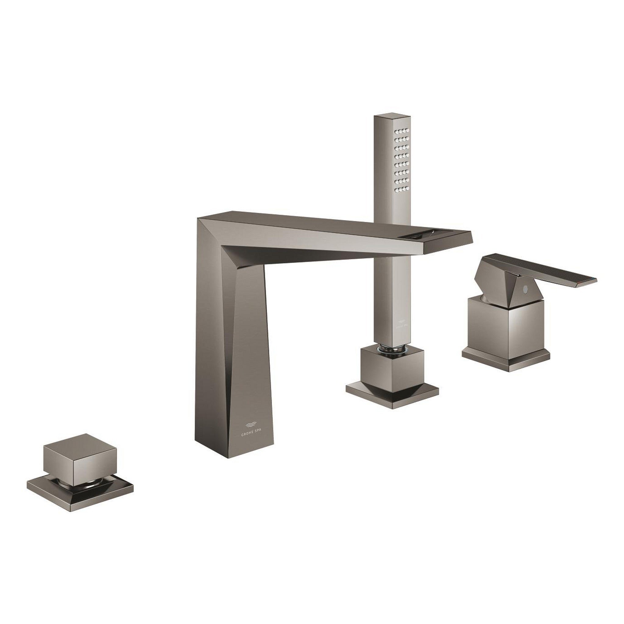 Grohe Allure Brilliant Private Collection 4 Delikli Küvet Bataryası (Sıva Üstü Grubu), Fırçalı Sert Grafit - Ürün Görseli