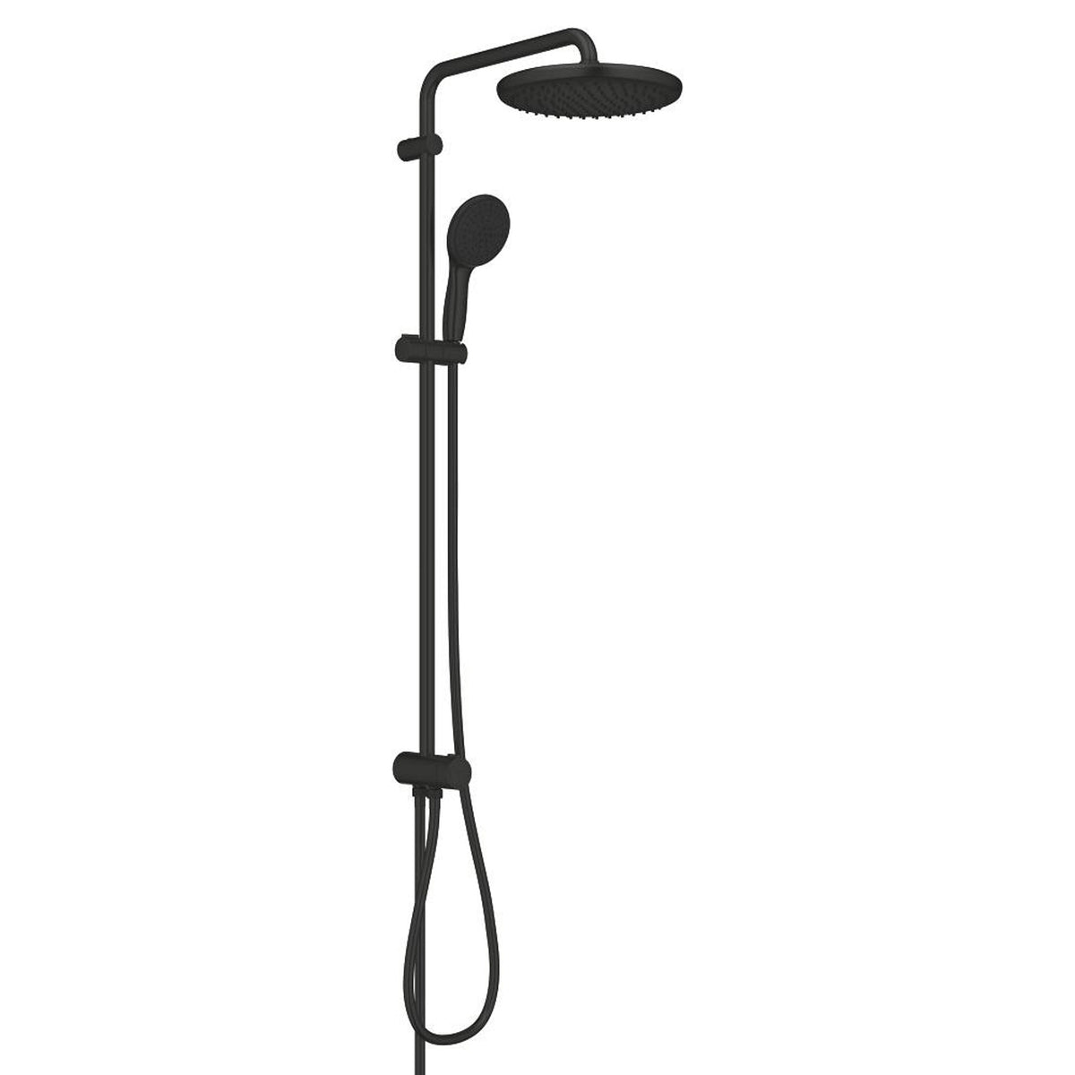 Grohe Tempesta System 250 Duvara Monte Duş Sistemi, Yön Değiştiricili, Mat Siyah - Ürün Görseli