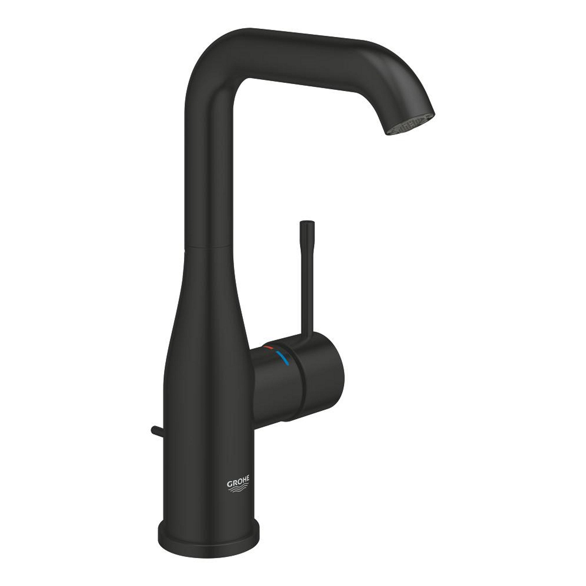 Grohe Essence New Yüksek Lavabo Bataryası, Sifon Kumandalı, Mat Siyah - Ürün Görseli