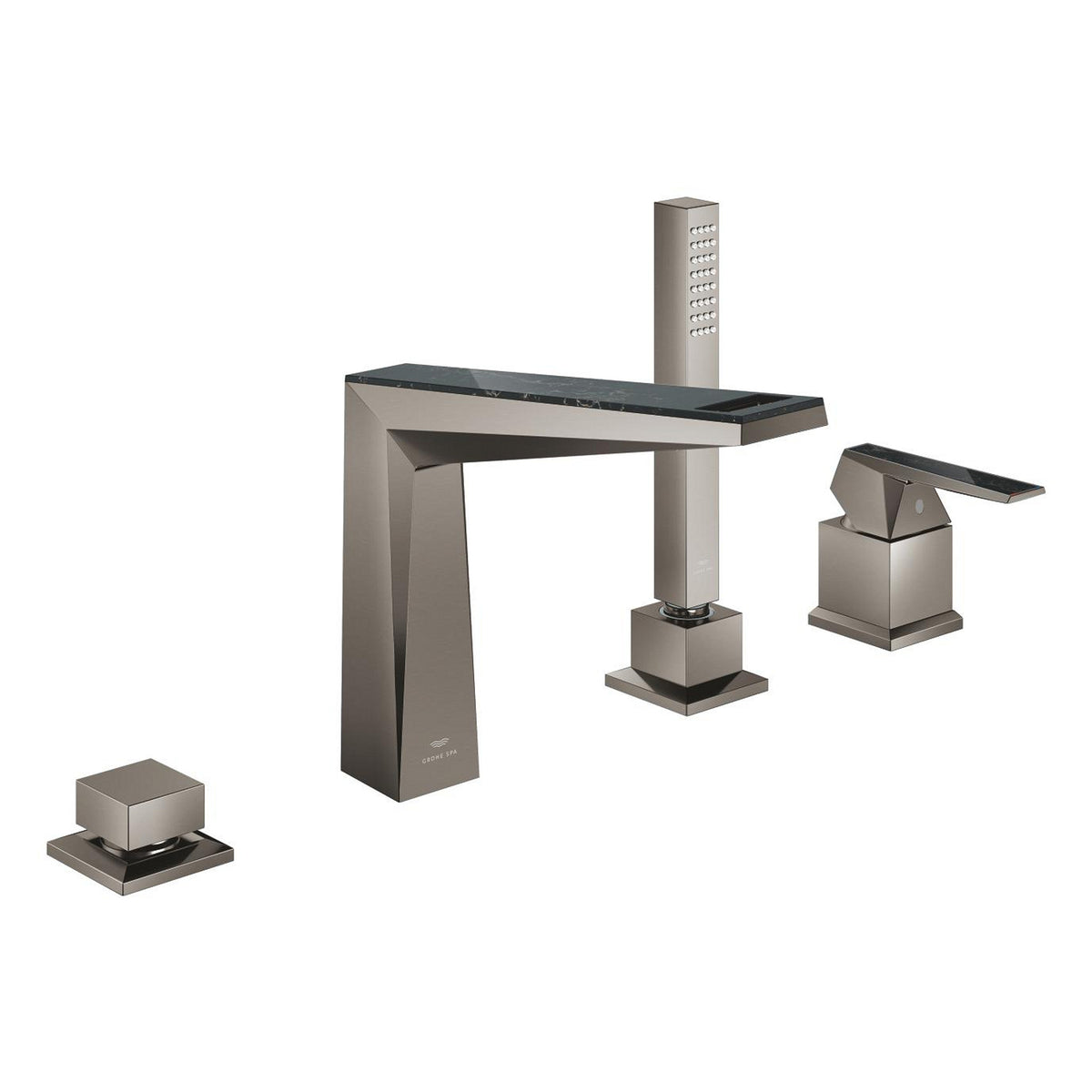 Grohe Allure Brilliant Private Collection 4 Delikli Küvet Bataryası (Sıva Üstü Grubu), Fırçalı Sert Grafit - Ürün Görseli
