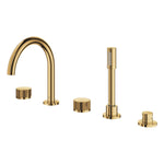 Grohe Atrio Private Collection 5 Delikli Ankastre Küvet Bataryası (Sıva Üstü Grubu), Altın - Ürün Görseli