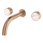 Grohe Atrio Private Collection 3 Delikli Ankastre Lavabo Bataryası (Sıva Üstü Grubu) Fırçalı Bakır - Ürün Görseli