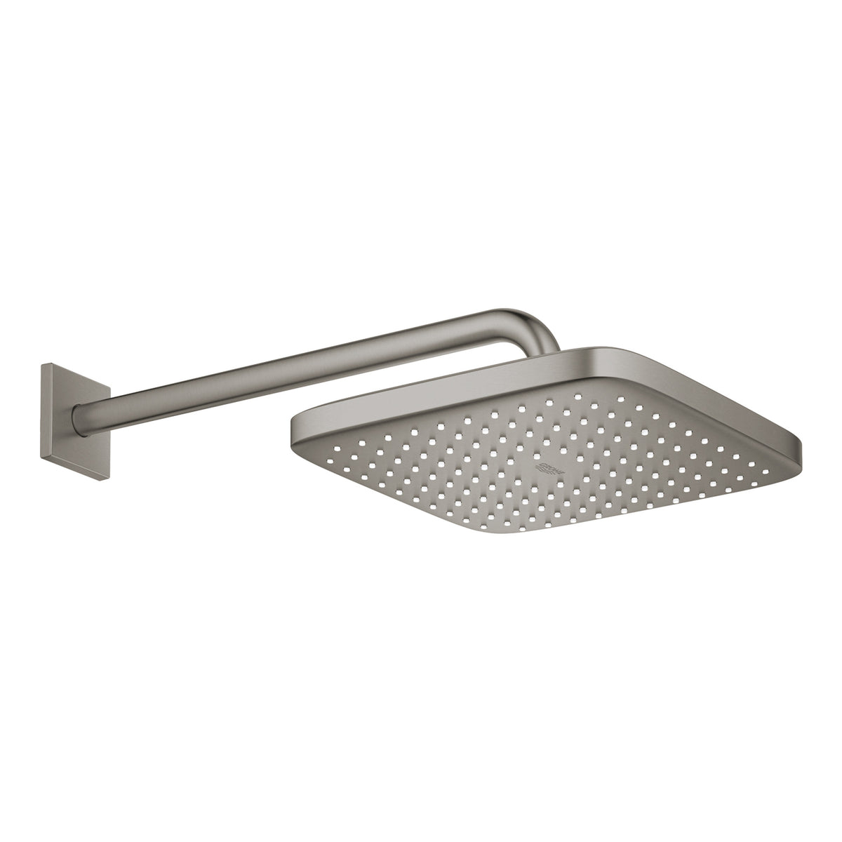 Grohe Tempesta 250 Kare Tepe Duşu Tek Akışlı, 25 cm (Duvardan Dirsek Dahil), Fırçalı Sert Grafit - Ürün Görseli