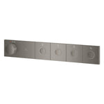 Grohe Grohtherm Aqua Tiles SmartControl Termostatik Ankastre Banyo Bataryası, 4 Çıkışlı, Fırçalı Sert Grafit (Sıva Üstü Grubu) - Ürün Görseli