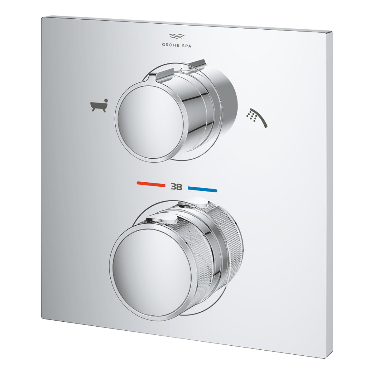 Grohe Allure Termostatik Ankastre Banyo ve Duş Bataryası (Sıva Üstü Grubu), 2 Yollu - Ürün Görseli