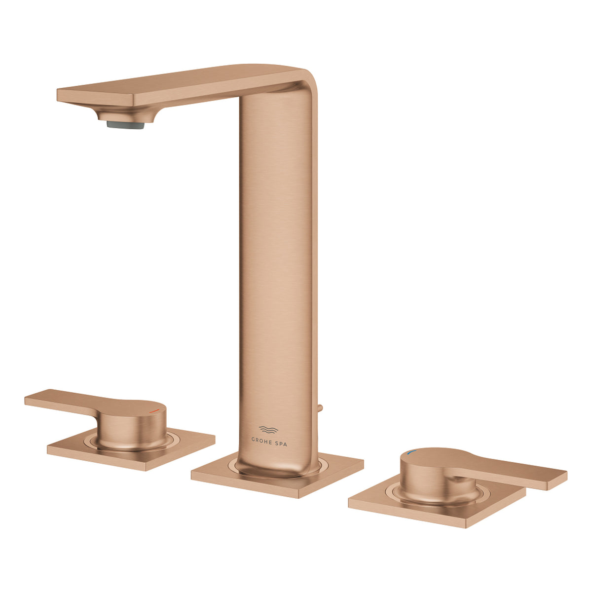 Grohe Allure 3 Delikli Ankastre Lavabo Bataryası, Fırçalı Bakır - Ürün Görseli