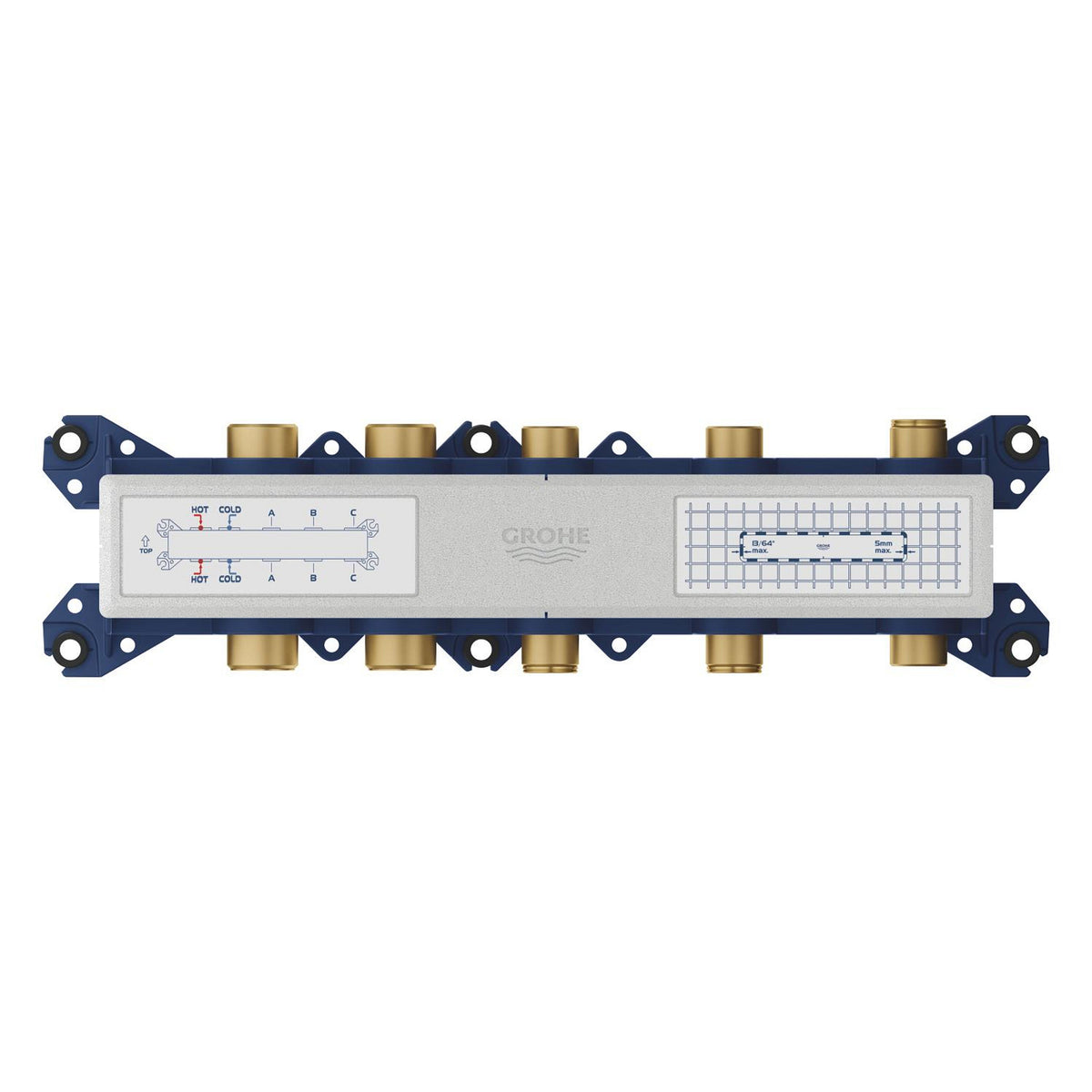 Grohe Grohtherm Aqua Tiles SmartControl Termostatik Ankastre Banyo Bataryası, 3 Çıkışlı (Sıva Altı Grubu) - Ürün Görseli