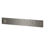 Grohe Grohtherm Aqua Tiles SmartControl Termostatik Ankastre Banyo Bataryası, 5 Çıkışlı, Fırçalı Sert Grafit (Sıva Üstü Grubu) - Ürün Görseli