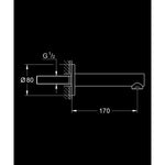 Grohe Concetto Çıkış Ucu - Teknik Çizim