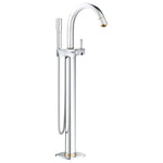 Grohe Grandera Ayaklı Yerden Küvet Bataryası, Krom-Altın - Ürün Görseli