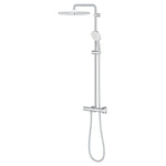 Grohe Tempesta Cosmopolitan System 250 Kare Duvara Monte Termostatik Bataryalı Duş Kolonu, Krom-Beyaz - Ürün Görseli