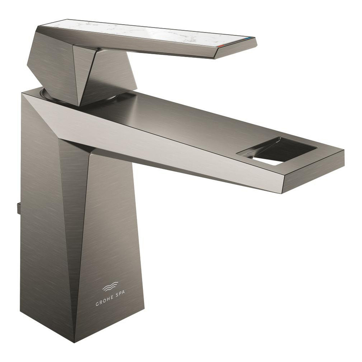 Grohe Allure Brilliant Private Collection M-Boy Lavabo Bataryası, Sifon Kumandalı, Fırçalı Sert Grafit - Ürün Görseli