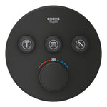 Grohe Grohtherm SmartControl Ankastre Termostatik Banyo/Duş Bataryası (Sıva Üstü Grubu), 3 Yollu, Hayalet Siyah - Ürün Görseli